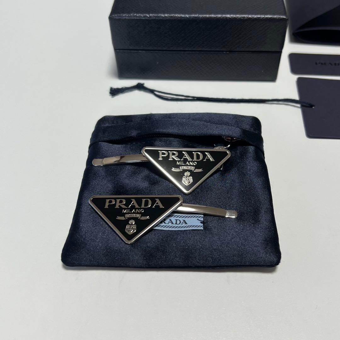 【美品】PRADA ヘアピン 2個セット
