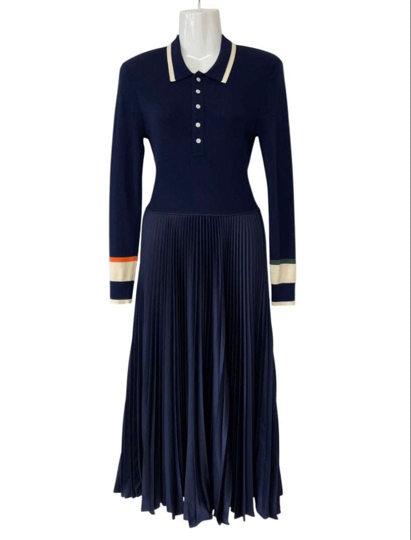 美品⭐︎ラルフローレン⭐︎ ハイブリッド セータープリ―テッド ポロ ドレス