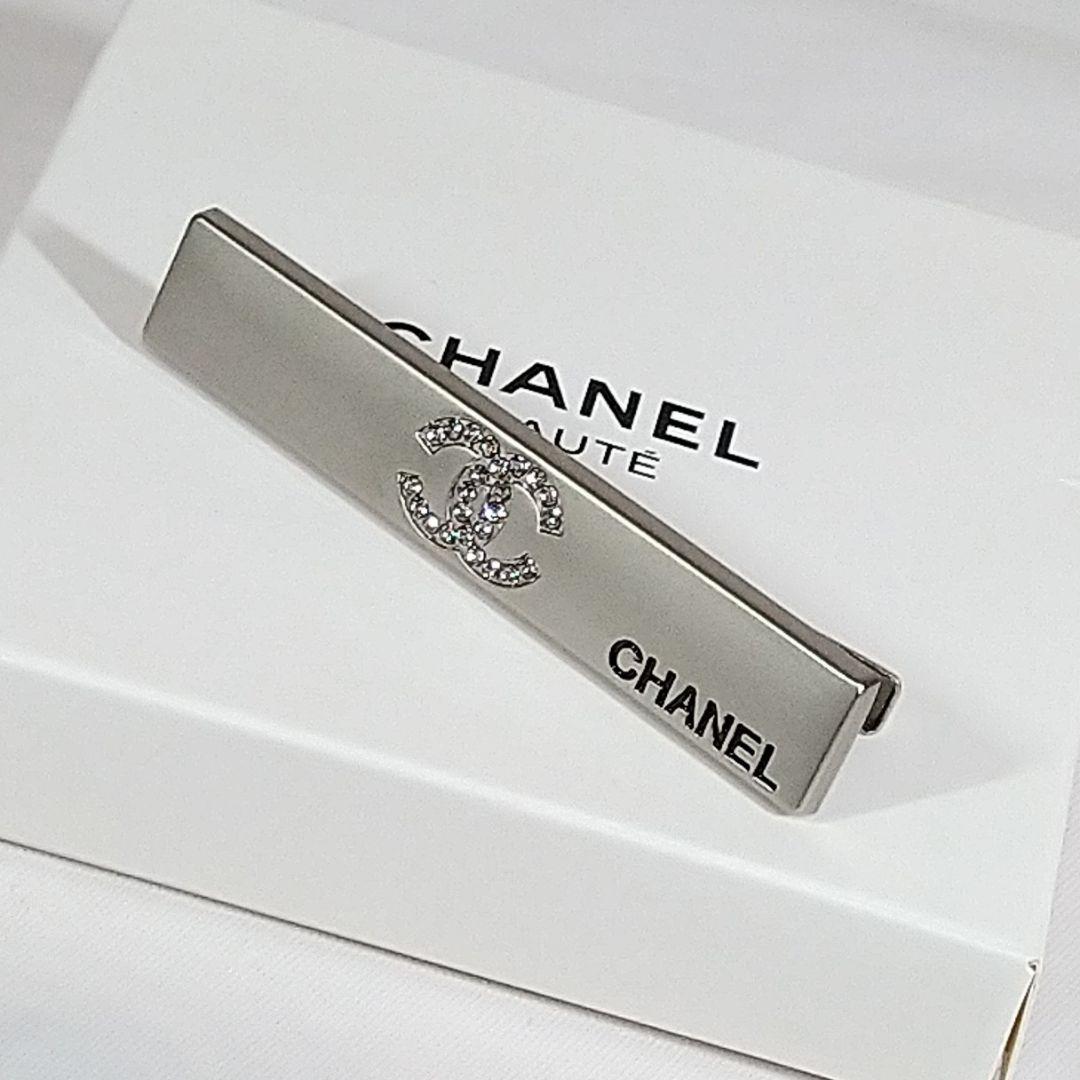 CHANEL ヘアピン 非売品 ストーン シルバー ヘアクリップ シャネル
