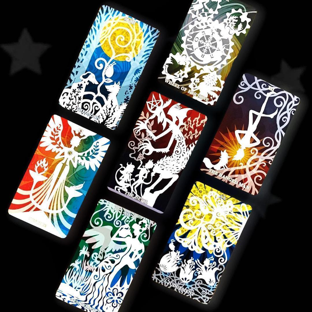 【正規品タロットカード】シルエットタロット 3rdエディション 太陽／ネガティブ