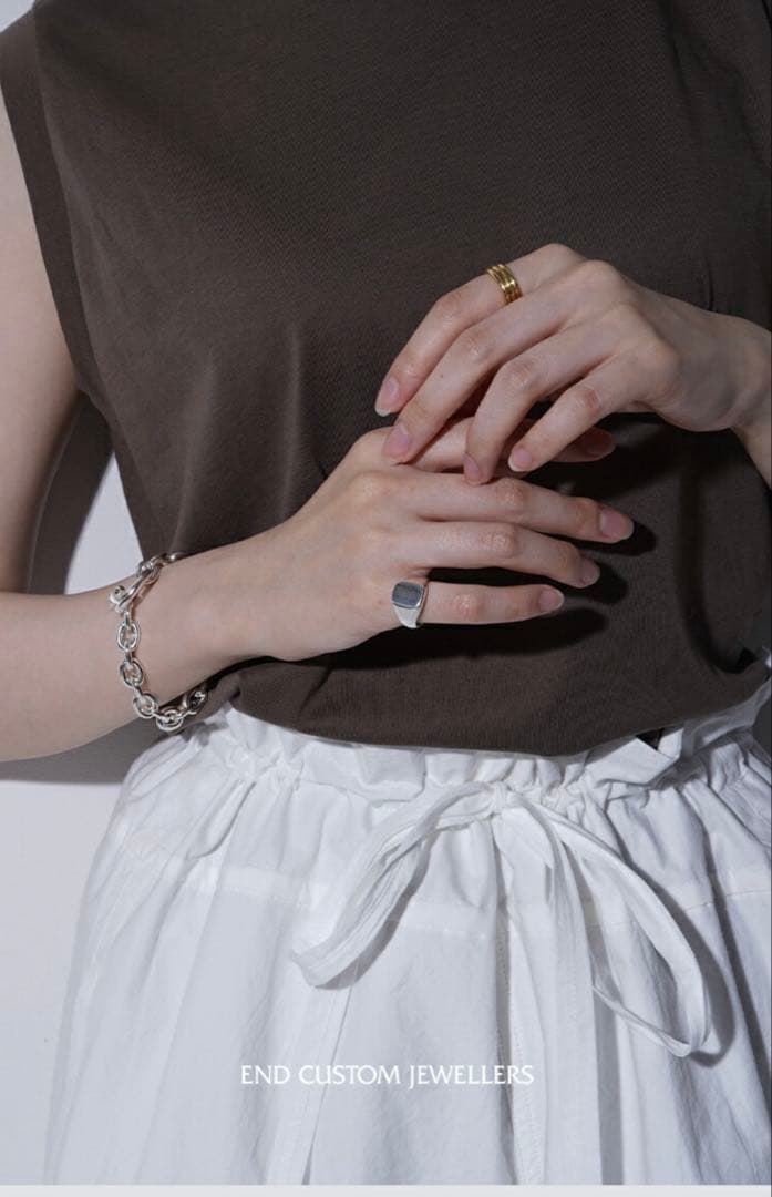 END CUSTOM JEWELLERS ピンキー バルーン シグネット リング