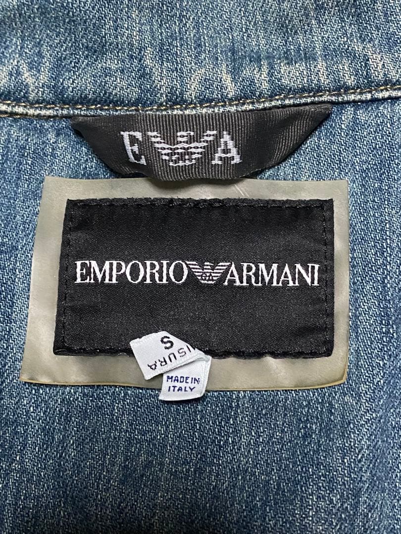 ゆうEMPORIO ARMANI デニムジャケット インディゴブルー