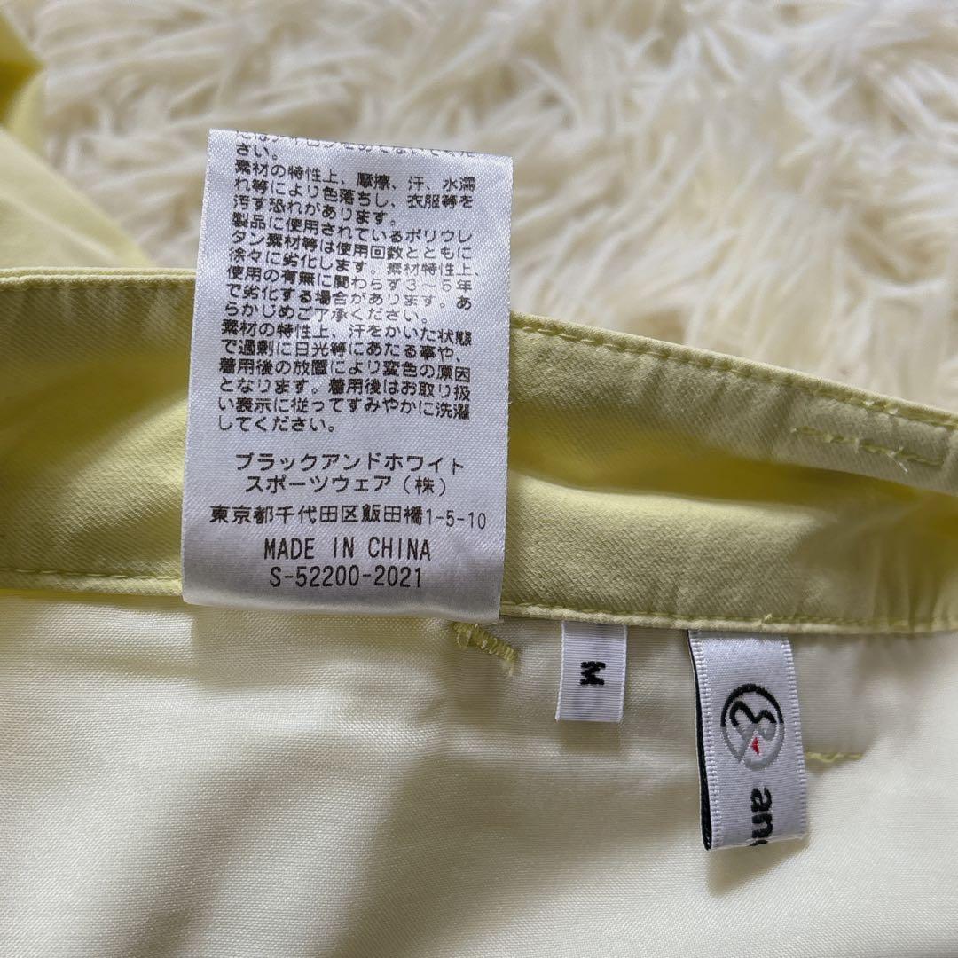 【メンズM⭐️美品】and per se アンパスィ　ゴルフパンツ　春夏　黄　刺繍