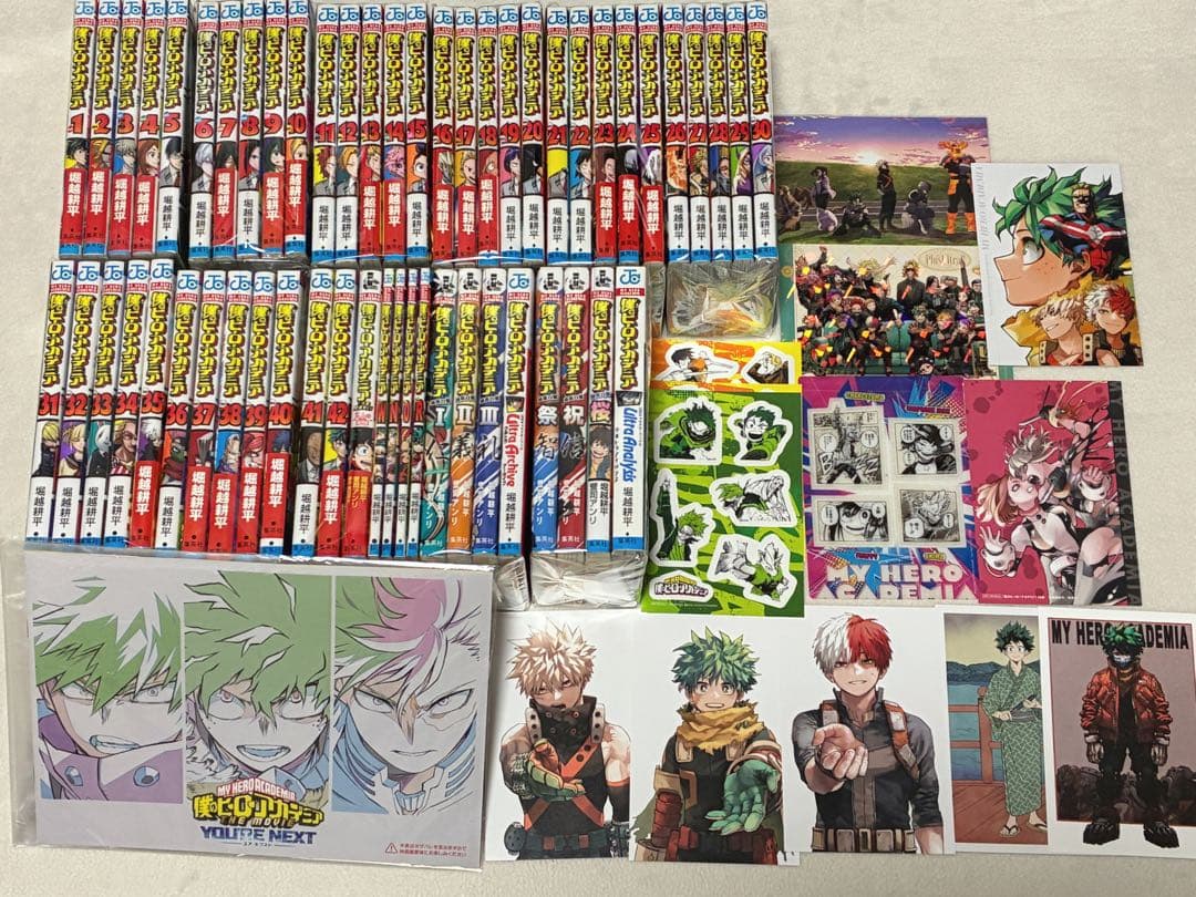 ヒロアカ全巻セット+映画特典+小説