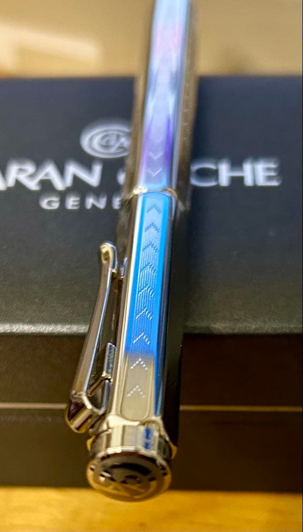カランダッシュ エクリドール シェブロン シルバー ローラーボール