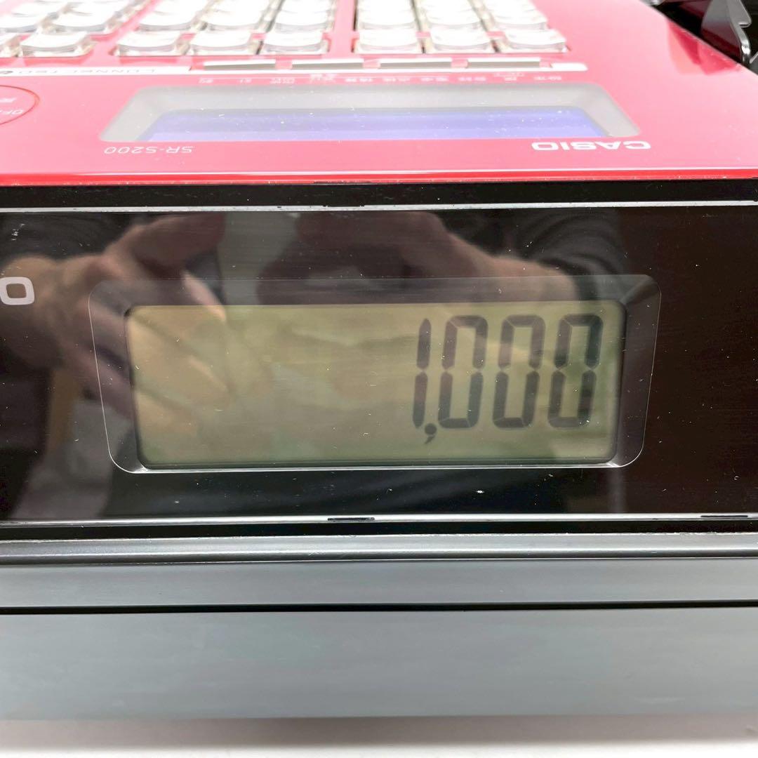動作保証付　カシオ　レジスター レッド SR-S200-RD 即発送