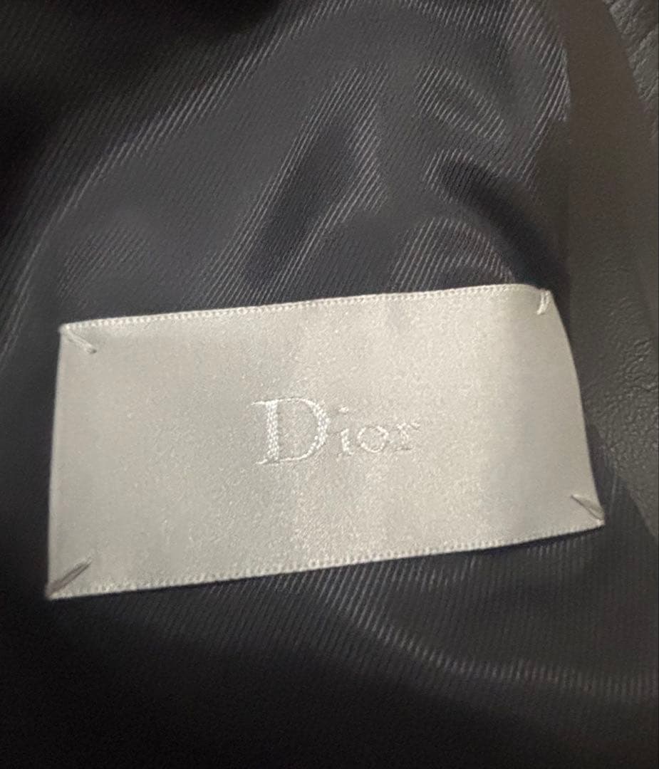 【極希少】【美品】Dior Homme ブラック レザージャケット