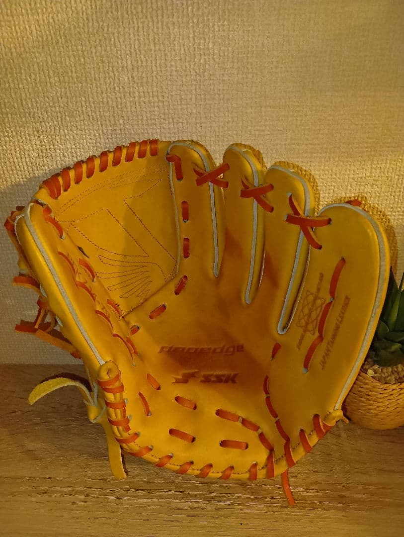 SSK 投手用　右投げ　プロエッジ　硬式グローブ イエロー