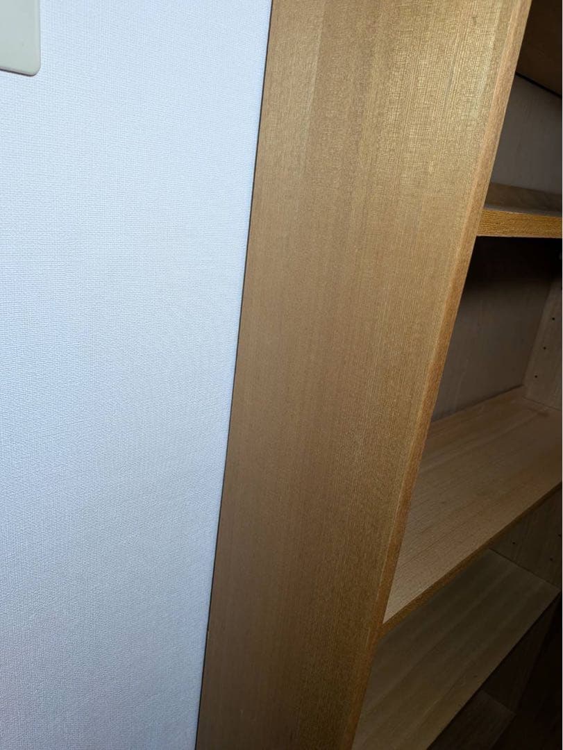 ■送料込■無印 木製シェルフミドルタイプ 21 本棚廃盤 木製棚 タモ材