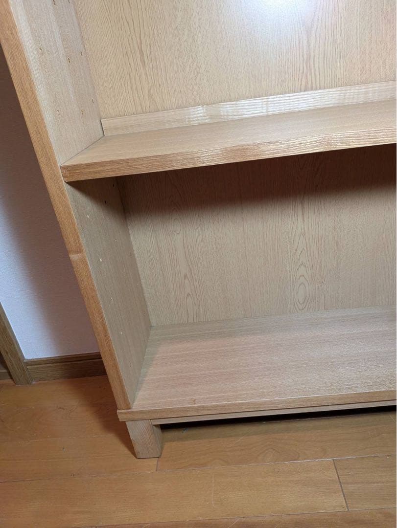 ■送料込■無印 木製シェルフミドルタイプ 21 本棚廃盤 木製棚 タモ材