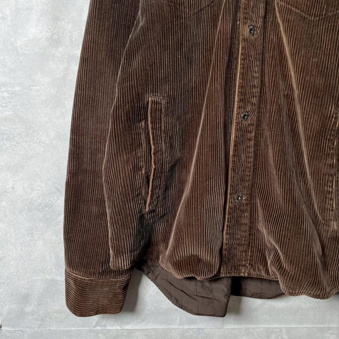 J.Crew 太畝　茶　内キルティング コーデュロイジャケット PM87