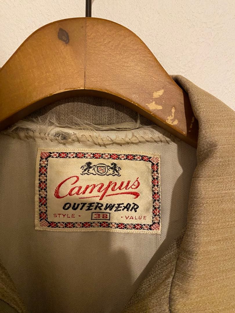 50s Campus ギャバジンジャケット サイズ38
