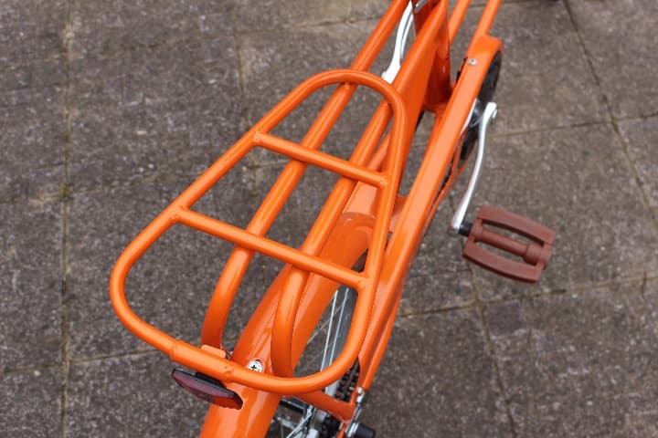 新品　16インチ　ママチャリ　SF-13　オレンジ　自転車　カゴ付き　ペット