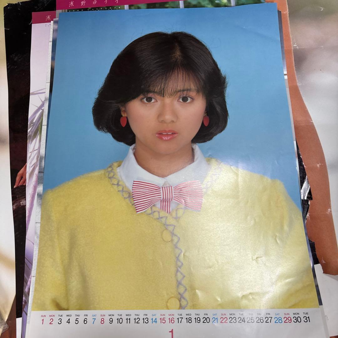 1989年 松岡知重 カレンダー 浅野ゆうこ 薬師丸ひろ子 まとめ売り