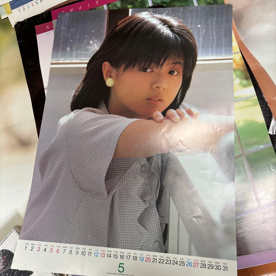 1989年 松岡知重 カレンダー 浅野ゆうこ 薬師丸ひろ子 まとめ売り