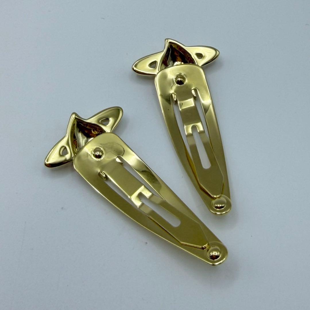 美品 Vivienne Westwood ヘアピン ヘアクリップ ゴールド