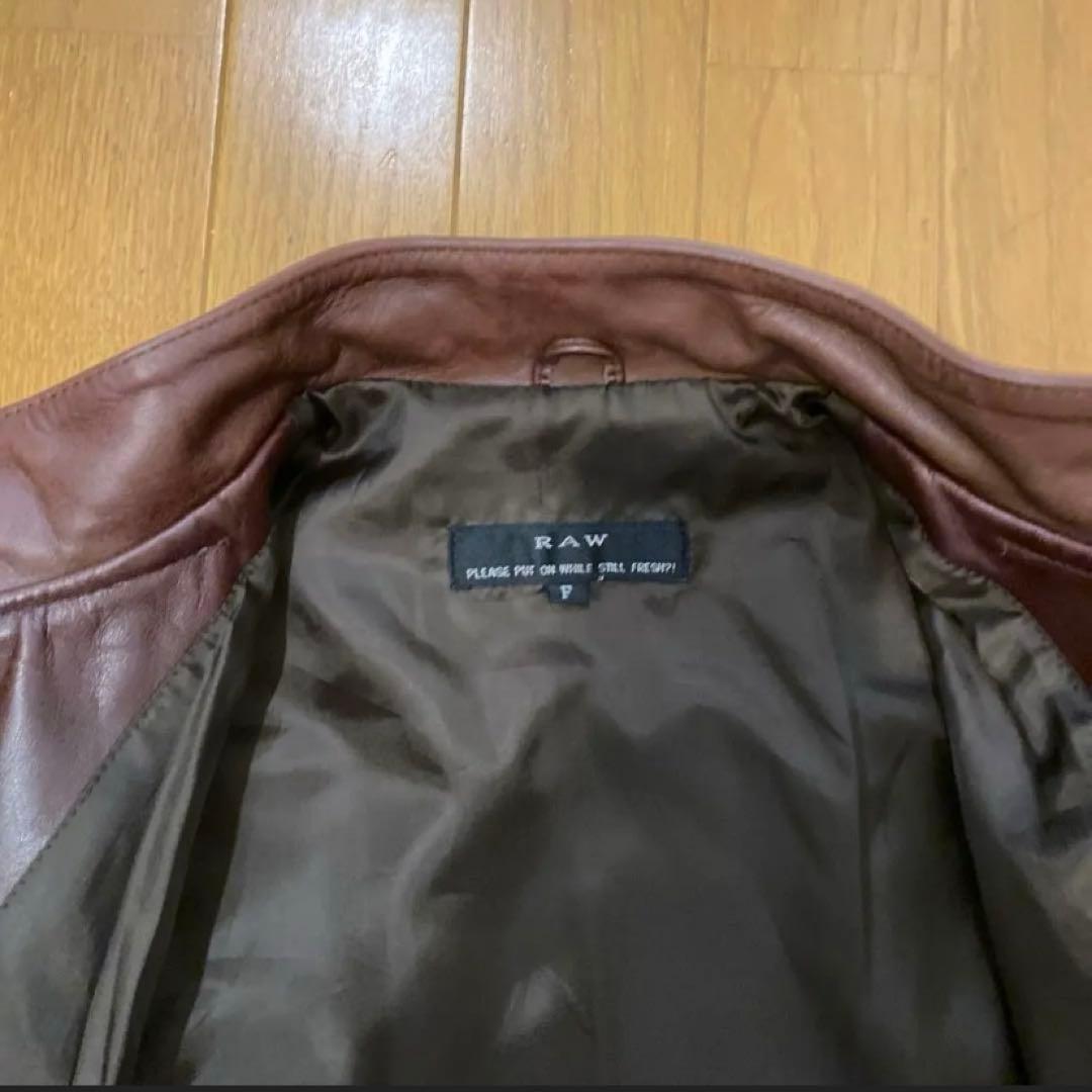 ショート丈　シングルライダース型レザージャケット