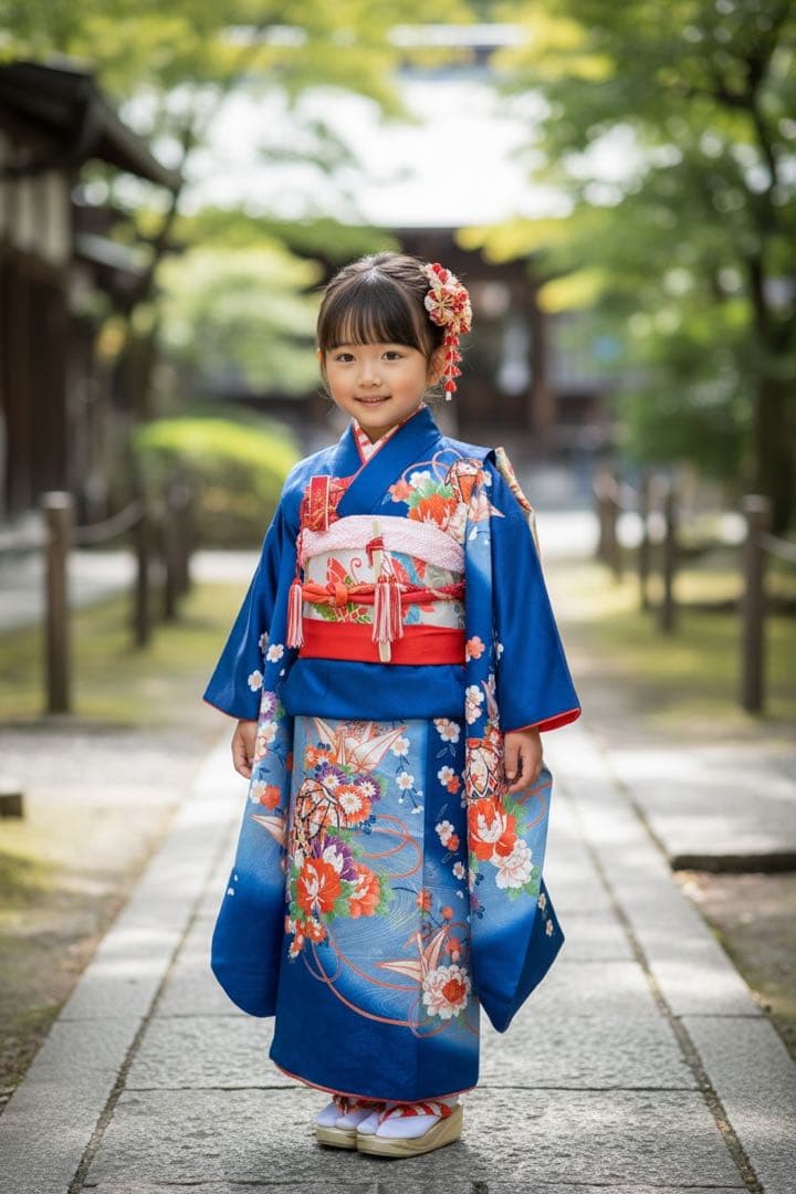 お買い得品♡七五三　7歳　女の子　フルセット　青系