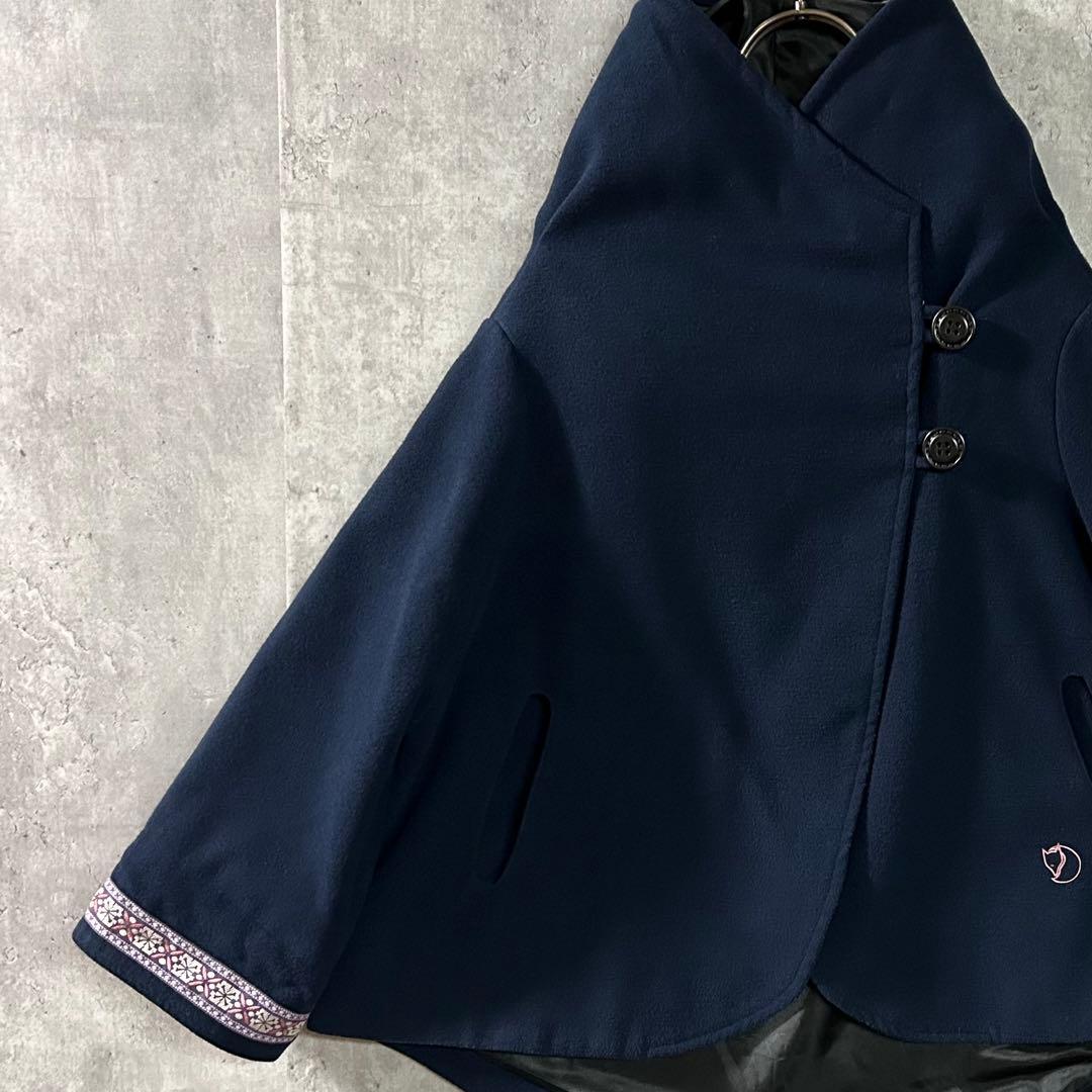 希少 北欧柄袖◎FJALLRAVEN 上質ウール調ジャケット S 美品