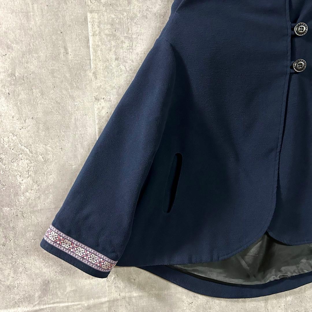 希少 北欧柄袖◎FJALLRAVEN 上質ウール調ジャケット S 美品