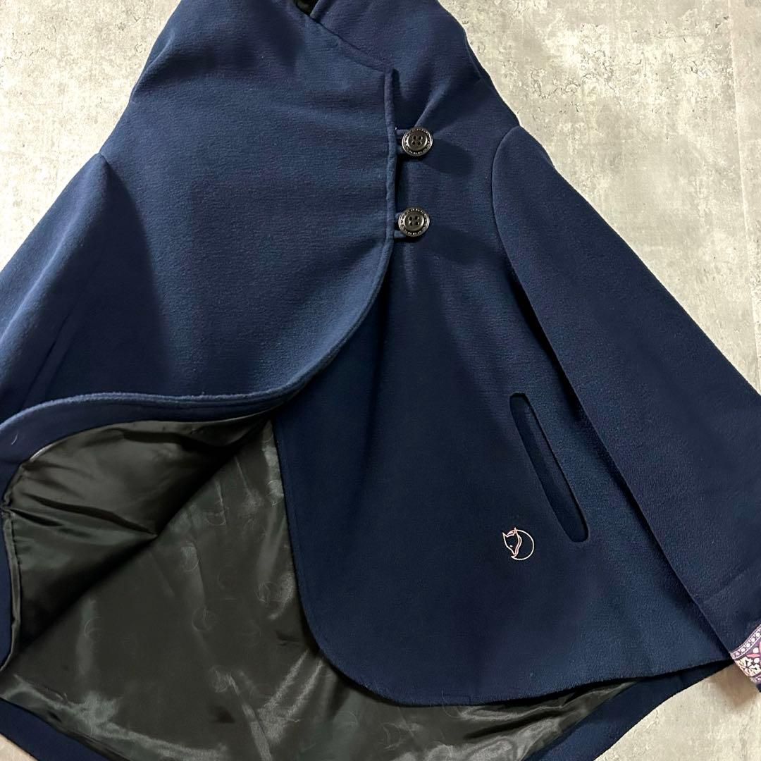 希少 北欧柄袖◎FJALLRAVEN 上質ウール調ジャケット S 美品