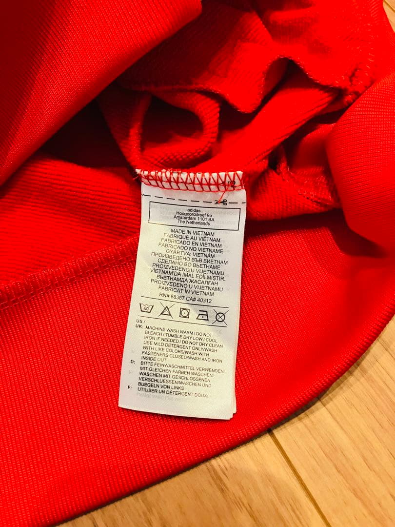 アーセナル adidas トラックジャケット 赤白 古着　XL