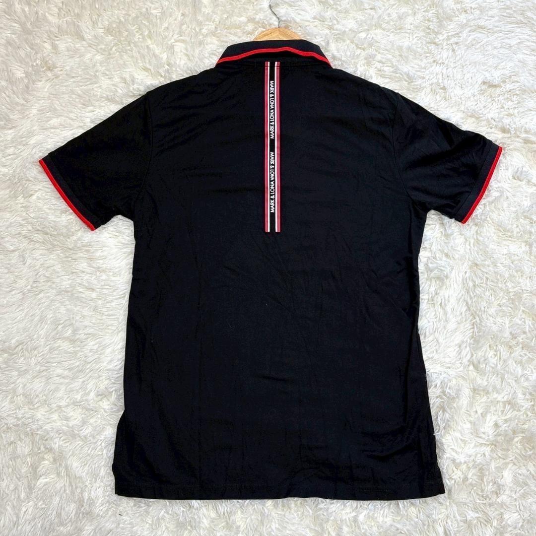 まりも様 MARK&LONA　スカル刺繍 ブラックポロシャツ　L 韓国限定