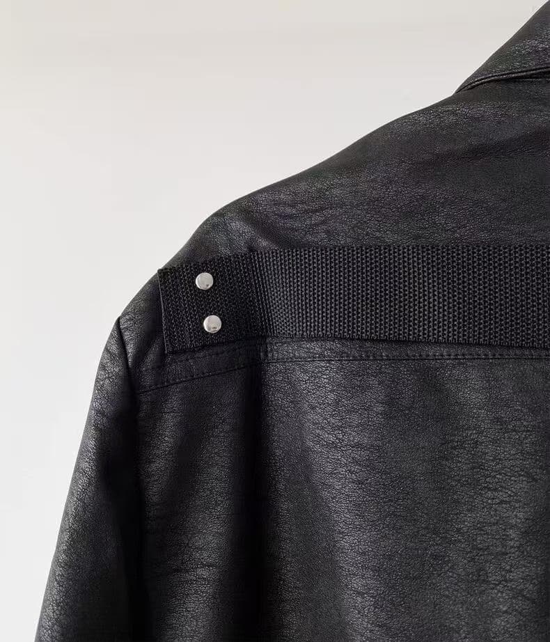 ジャケット・アウター rickowens Alice strobe leather JKT 24AW