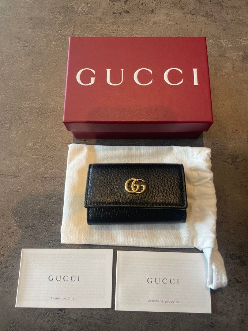 GUCCI ブラックキーケース GGロゴ付き　新品未使用