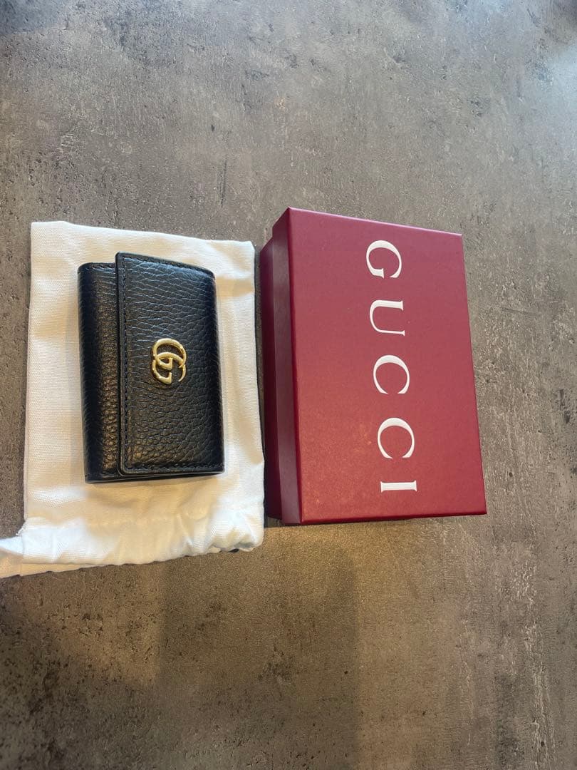 GUCCI ブラックキーケース GGロゴ付き　新品未使用