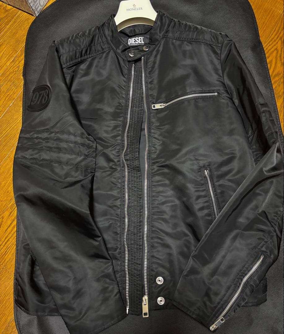 DIESEL ブラック ライダースジャケット　エライザジャケット　タグ付き
