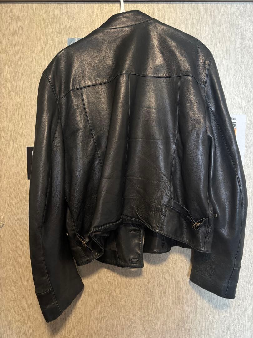 アニエスべー　ナポレオンジャケット　レザージャケットAgnes b. Homme