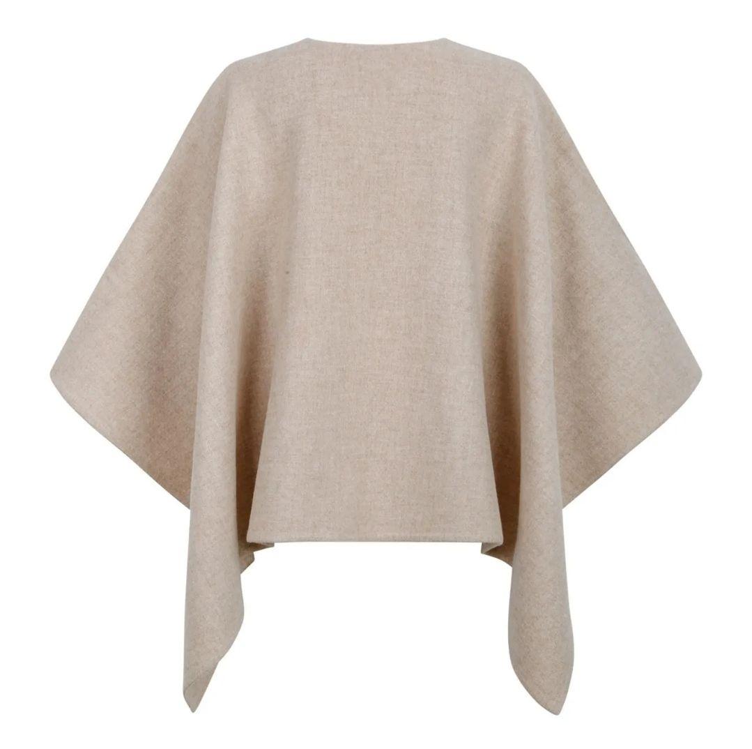 雛祭りsale☆新品未使用　Max Mara　ケープ　ポンチョ　Mブローチ