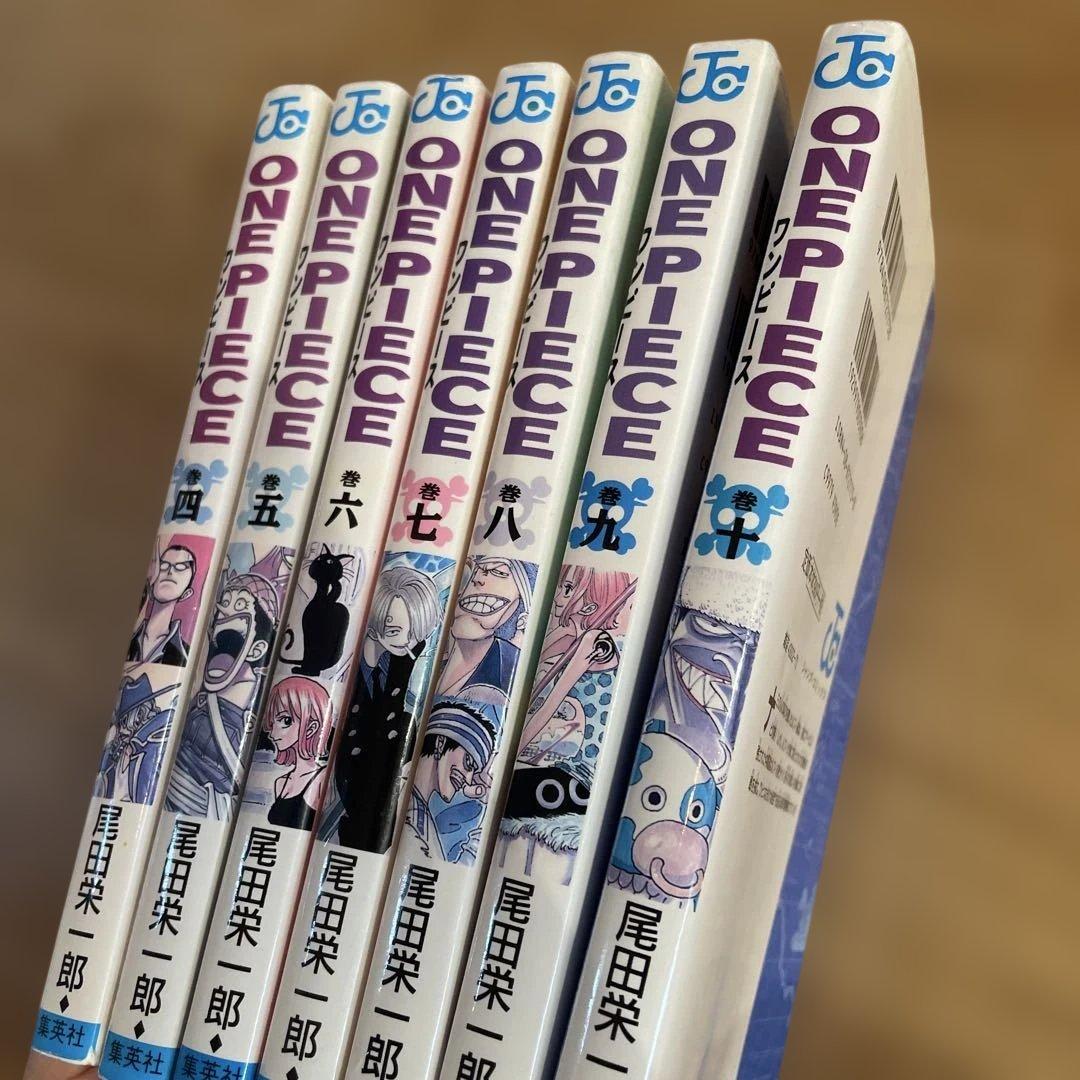 ONE PIECE（ワンピース）4巻〜10巻 初版セット