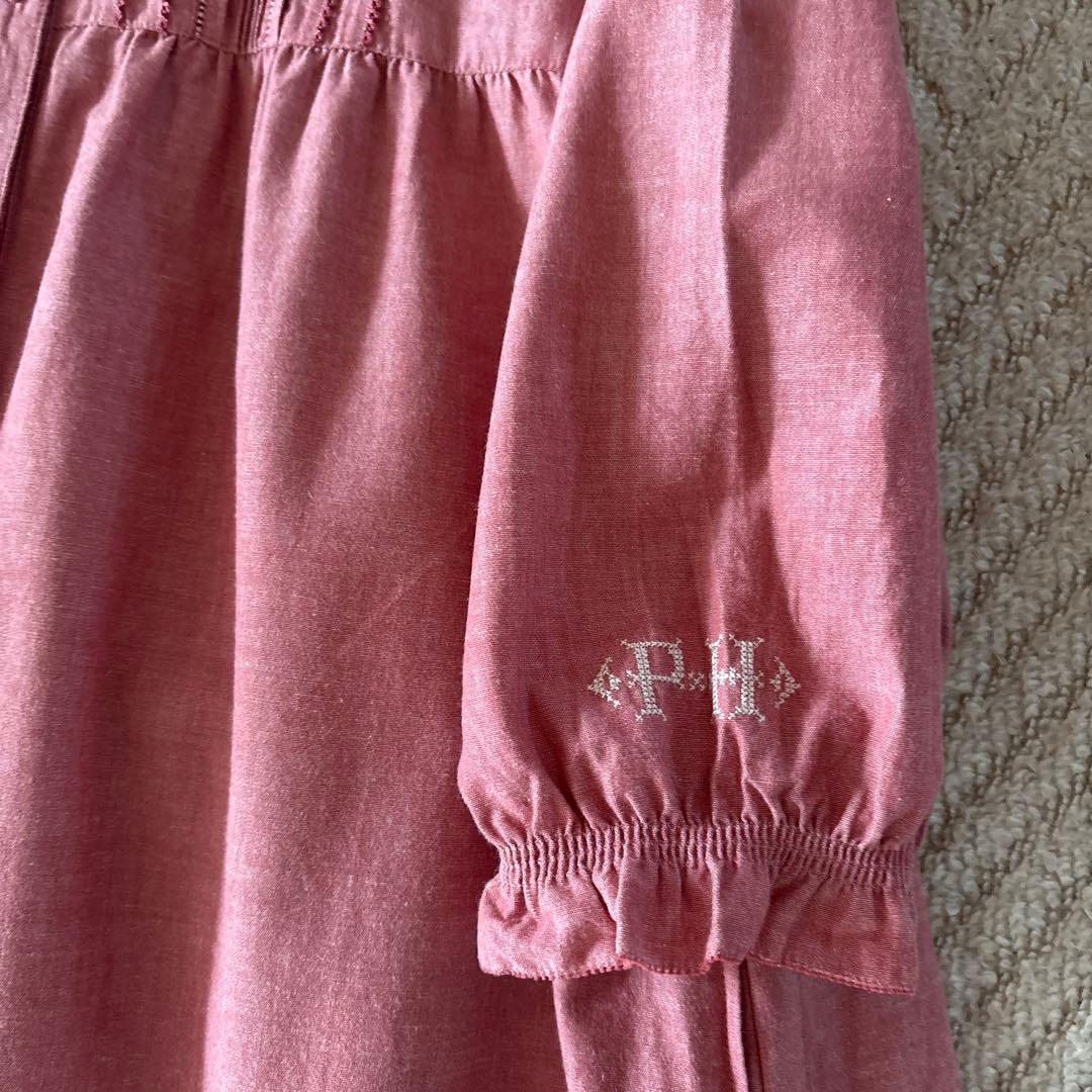 ピンクハウスワンピース ダンガリーPH刺繍入り