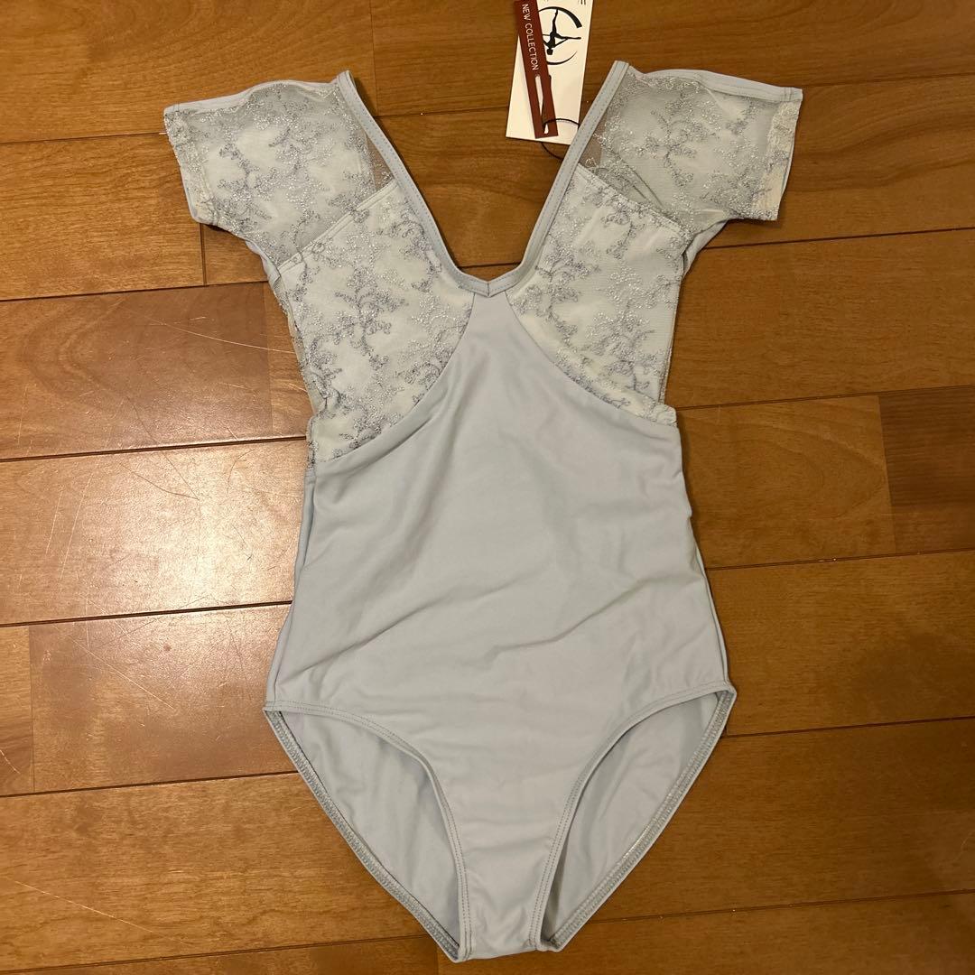 【新品】wear moi ブルーグレー レオタード 130〜140 10/12