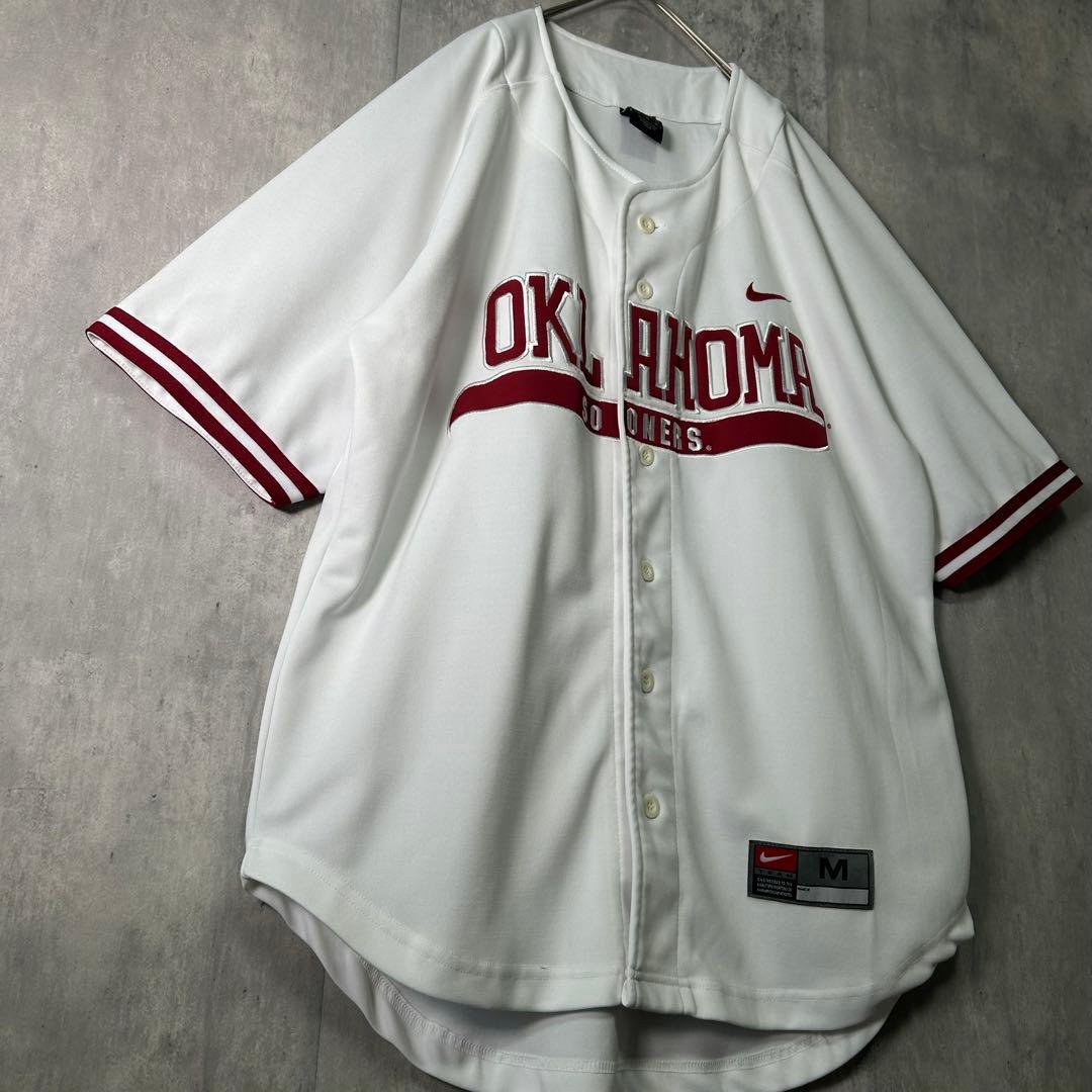 希少 NIKE オクラホマ大学 ベースボール ユニフォーム 刺繍 Sooners