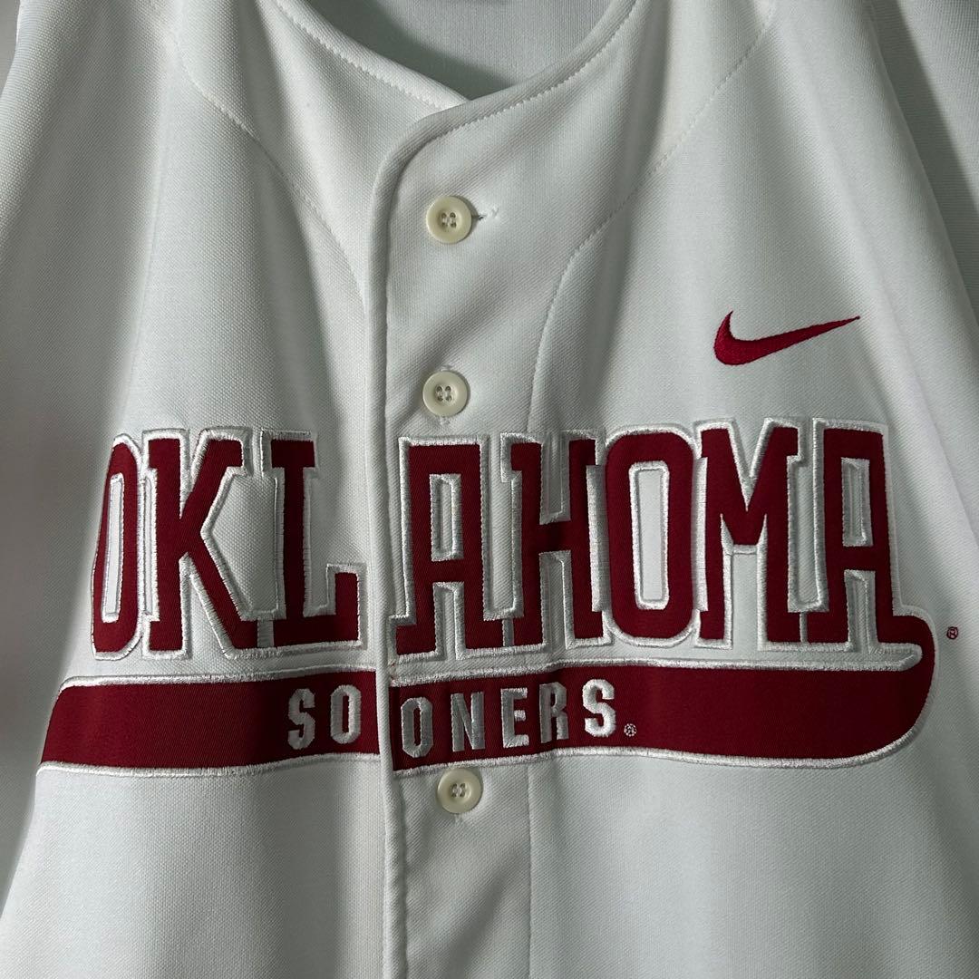 希少 NIKE オクラホマ大学 ベースボール ユニフォーム 刺繍 Sooners