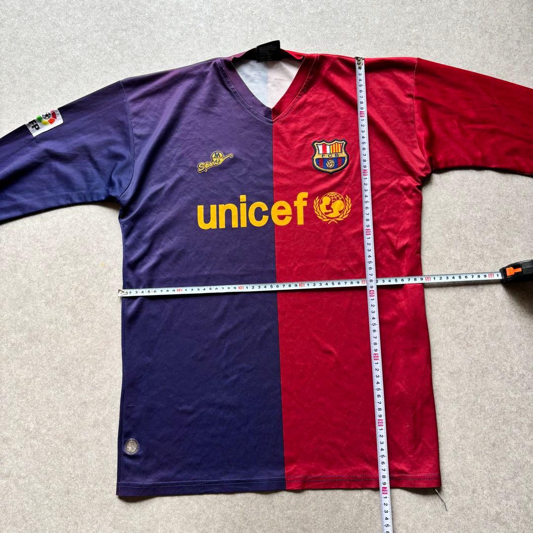 バルセロナユニフォーム古着08/09Lアンリ長袖unicefサッカー