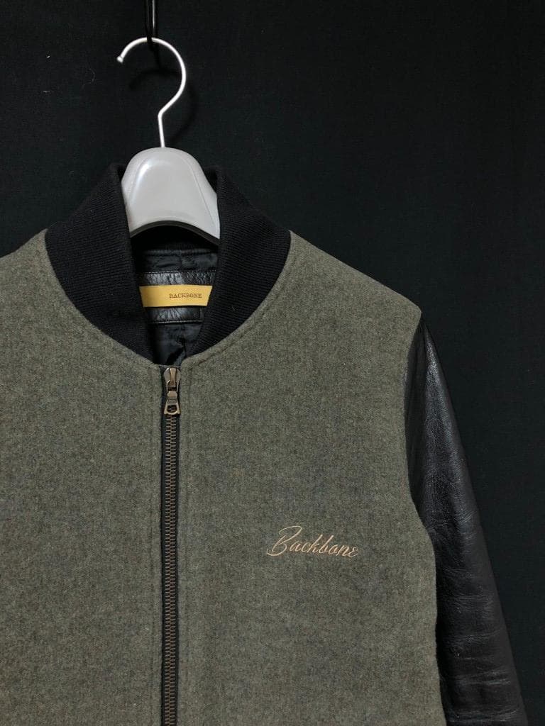 ◆BACKBONE MELTON MOTORCYCLE JACKET 馬革