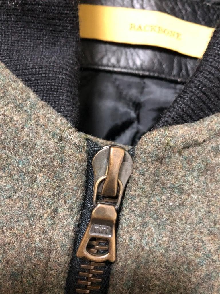 ◆BACKBONE MELTON MOTORCYCLE JACKET 馬革
