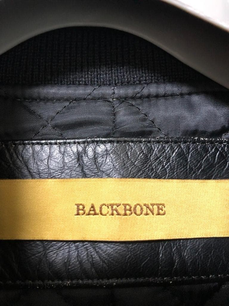 ◆BACKBONE MELTON MOTORCYCLE JACKET 馬革