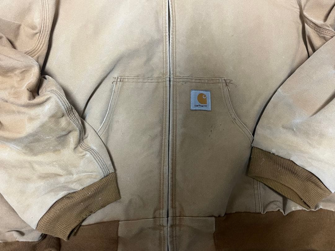 Carhartt アクティブジャケット ダック地 裏地チェック