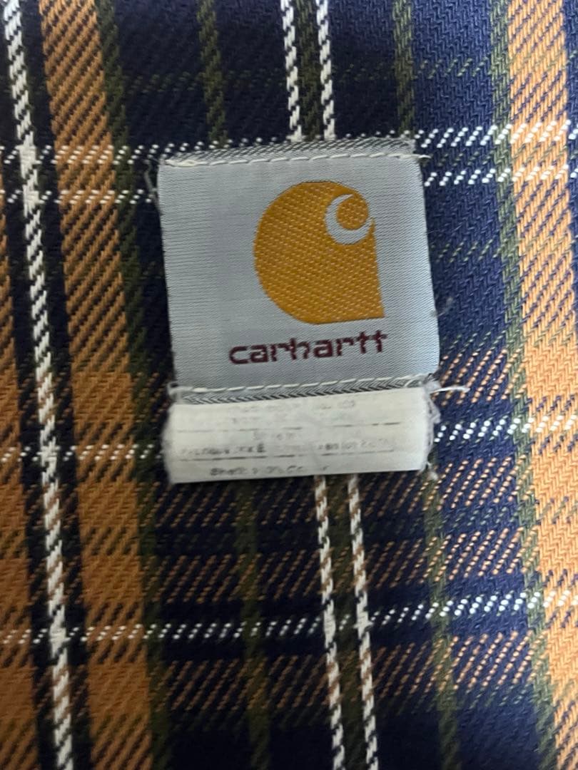 Carhartt アクティブジャケット ダック地 裏地チェック
