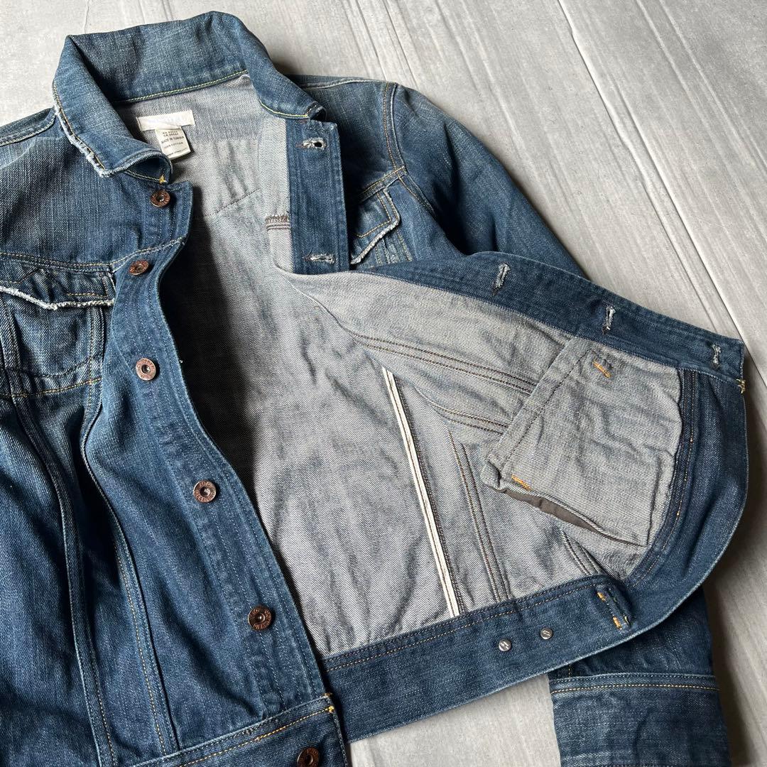 DIESEL ディーゼル デニムジャケット Gジャン ダメージ加工 短丈 M