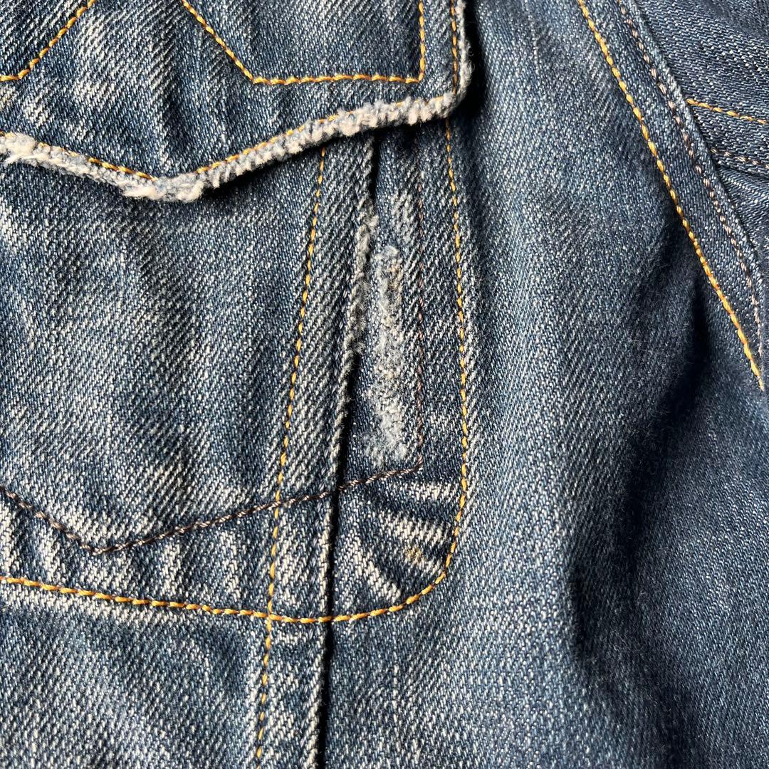 DIESEL ディーゼル デニムジャケット Gジャン ダメージ加工 短丈 M