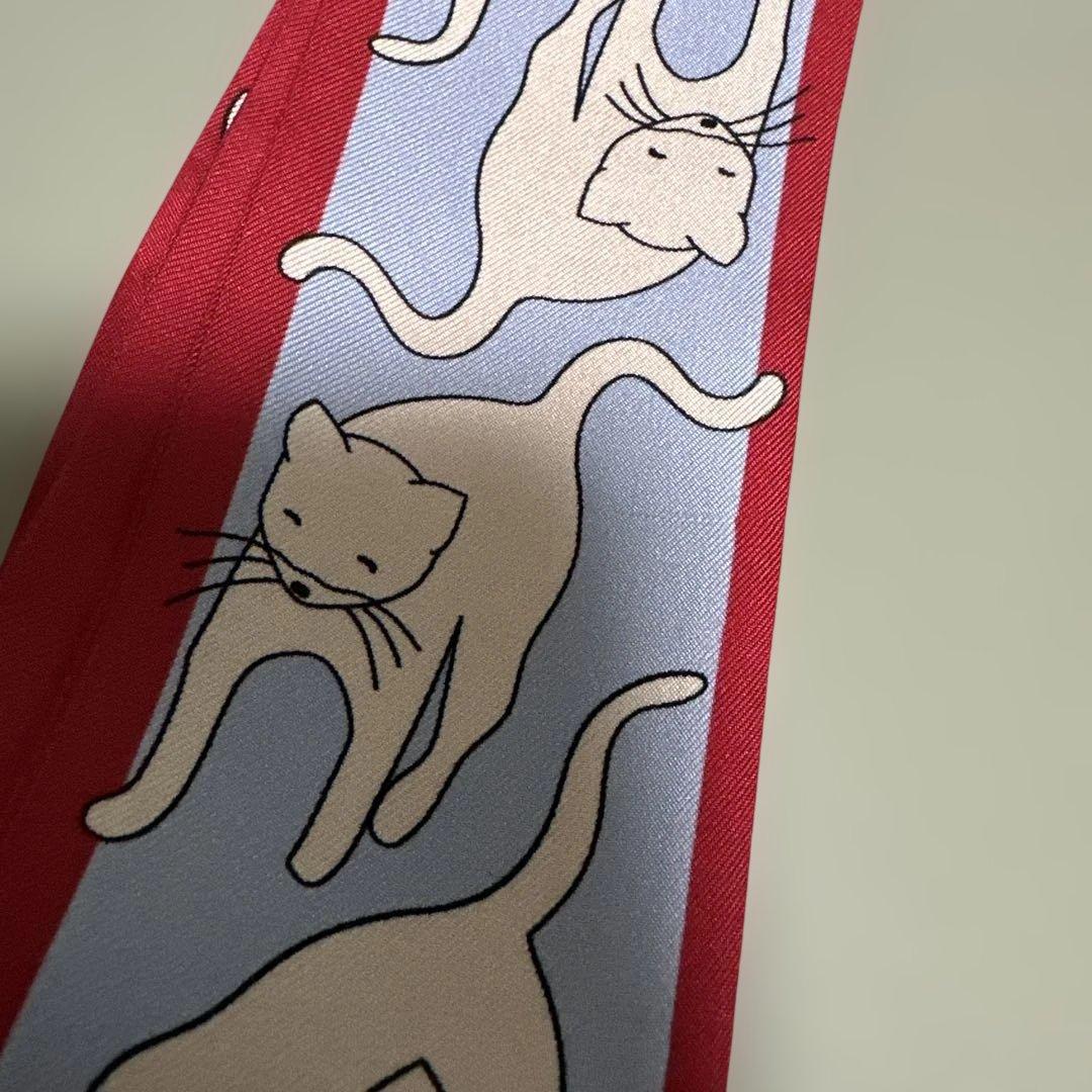 miumiu ミュウミュウ スカーフ 猫柄 シルクスカーフ 数量限定品