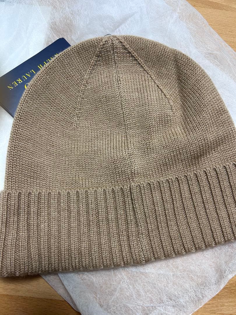 SNIDEL✖️Polo Ralph Lauren ニット帽 ベージュ