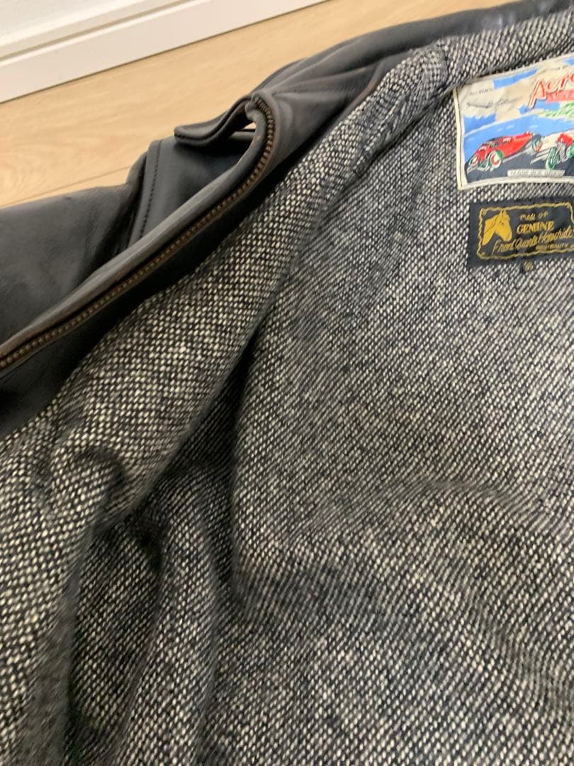 Aero Leathers レザージャケット 36サイズ 黒 ホースハイド