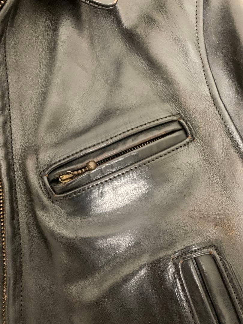 Aero Leathers レザージャケット 36サイズ 黒 ホースハイド